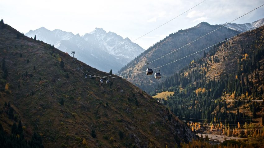 Almaty bergen in Kazachstan